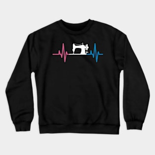 Knitting Heartbeat Crewneck Sweatshirt